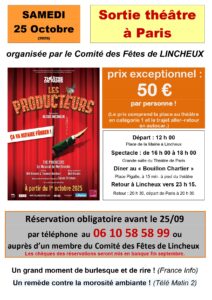 Lire la suite à propos de l’article Sortie Théâtre à Paris