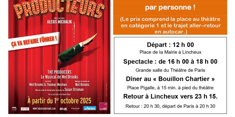 Sortie Théâtre à Paris