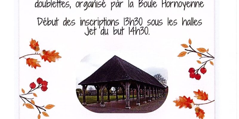 Concours de pétanque