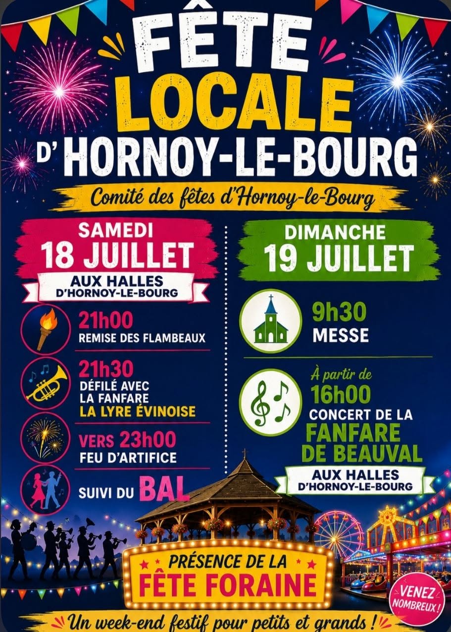 You are currently viewing Fête locale à Hornoy les 18 et 19 juillet