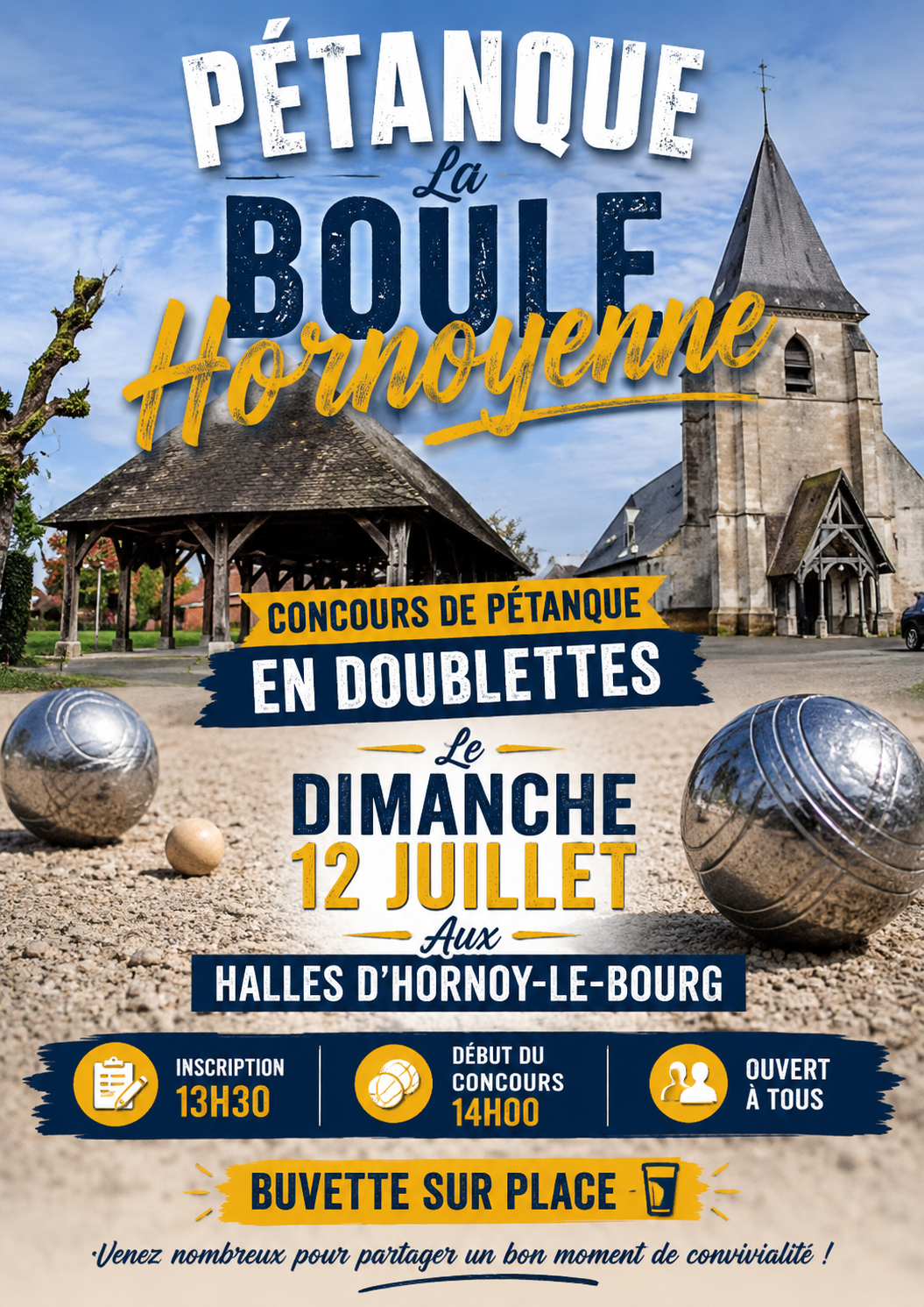You are currently viewing Le 12 juillet à Hornoy : pétanque en doublette