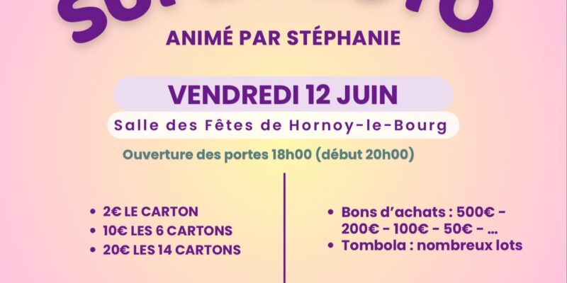 Loto à la maison des Jeunes d&rsquo;Hornoy