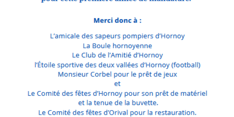 Merci pour votre présence le 14 juillet
