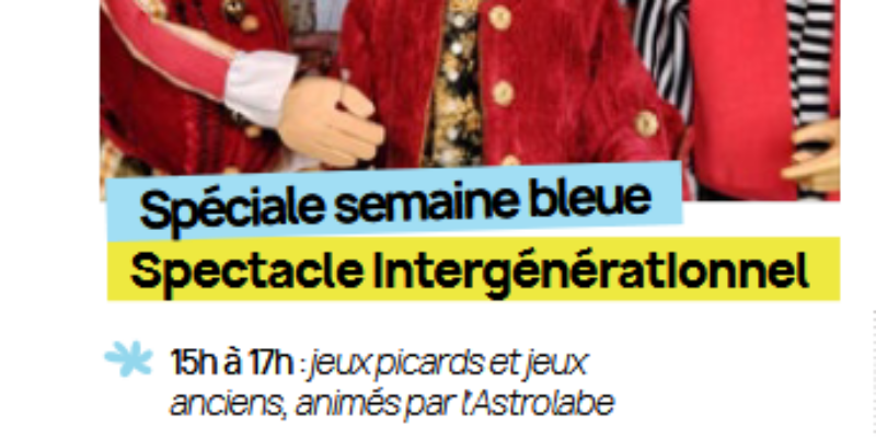 Après-midi ludique et spectacle gratuit le 6 octobre