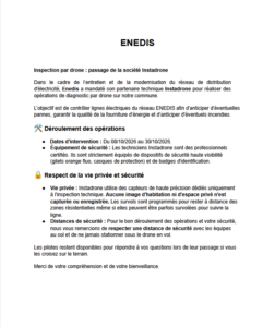 Lire la suite à propos de l’article Enedis : inspection par drones sur Hornoy Le Bourg