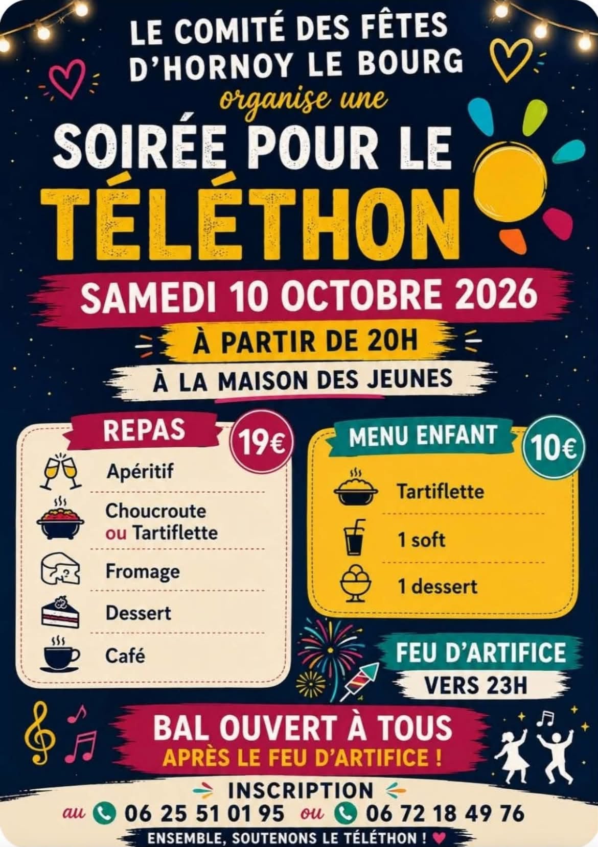 Vous consultez actuellement Soirée Téléthon le 10-10